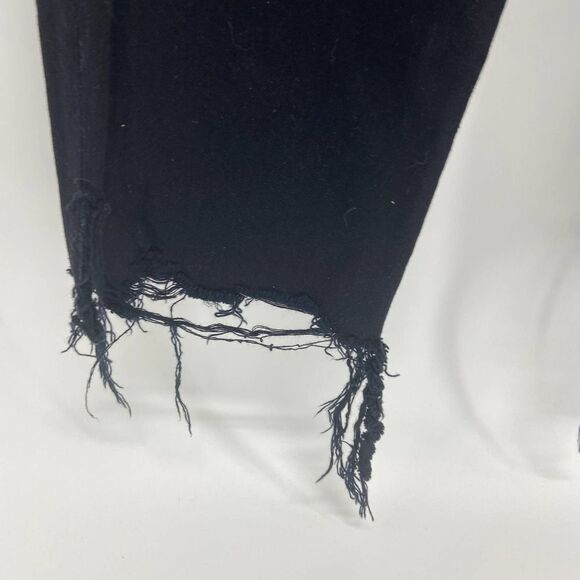 3x1 High Rise Button Fly Distressed Black Boyfriend Jeans SAMPLE Women's 26 - Picture 3 of 7
